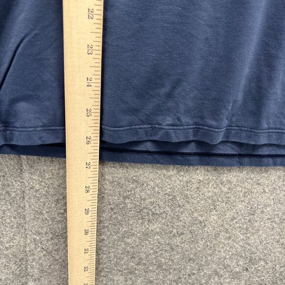 Sunrun Shirt Mens Small Navy Blue Solar Tee Short Sleeve Stretch Knit Athletic - Picture 6 of 10